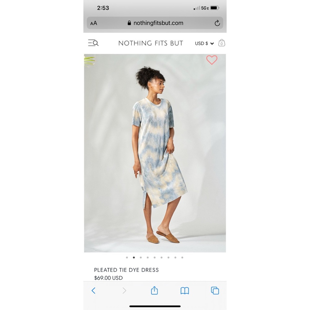Nothing Fits But Pleated Maxi Dress